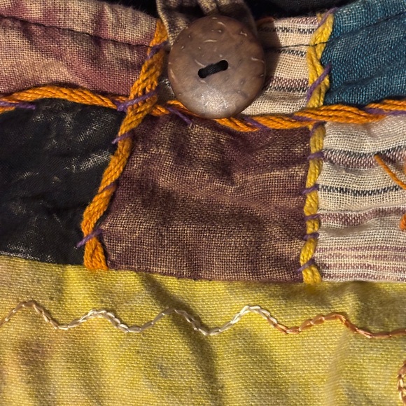 Colorful Boho Patchwork Shoulder Bag Handmade - Picture 4 of 6